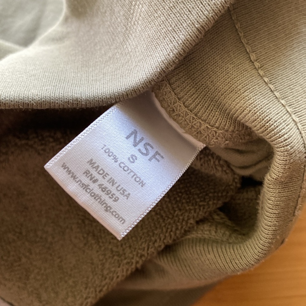NSF Destroyed Sweatpant Mid Rise Jogger Casual Size Small Made in USA Cotton - Picture 7 of 8
